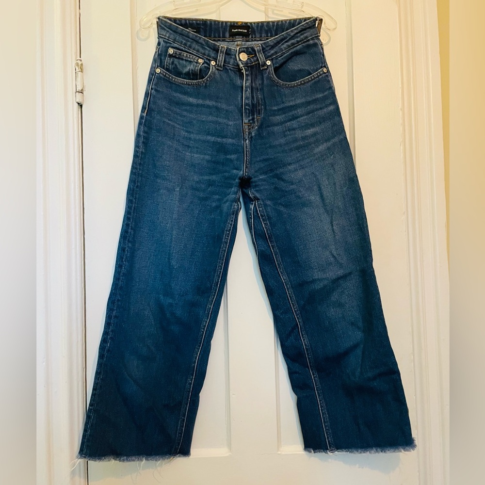 Frank & Oak Nina Dark Blue Flare Jeans